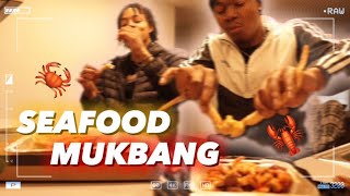 GIANT CRAB SEAFOOD MUKBANG 🦀
