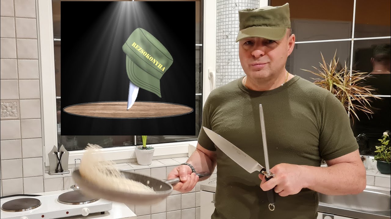 Trükkös késfenés és serpenyős kevergetés fakanál nélkűl / @RezsóKonyha
