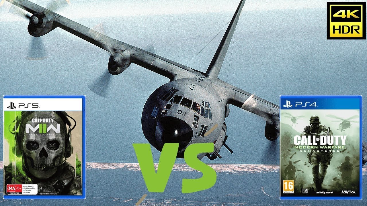 AC 130 Comparison: COD 4 Modern Warfare v COD Modern Warfare II (4K ...