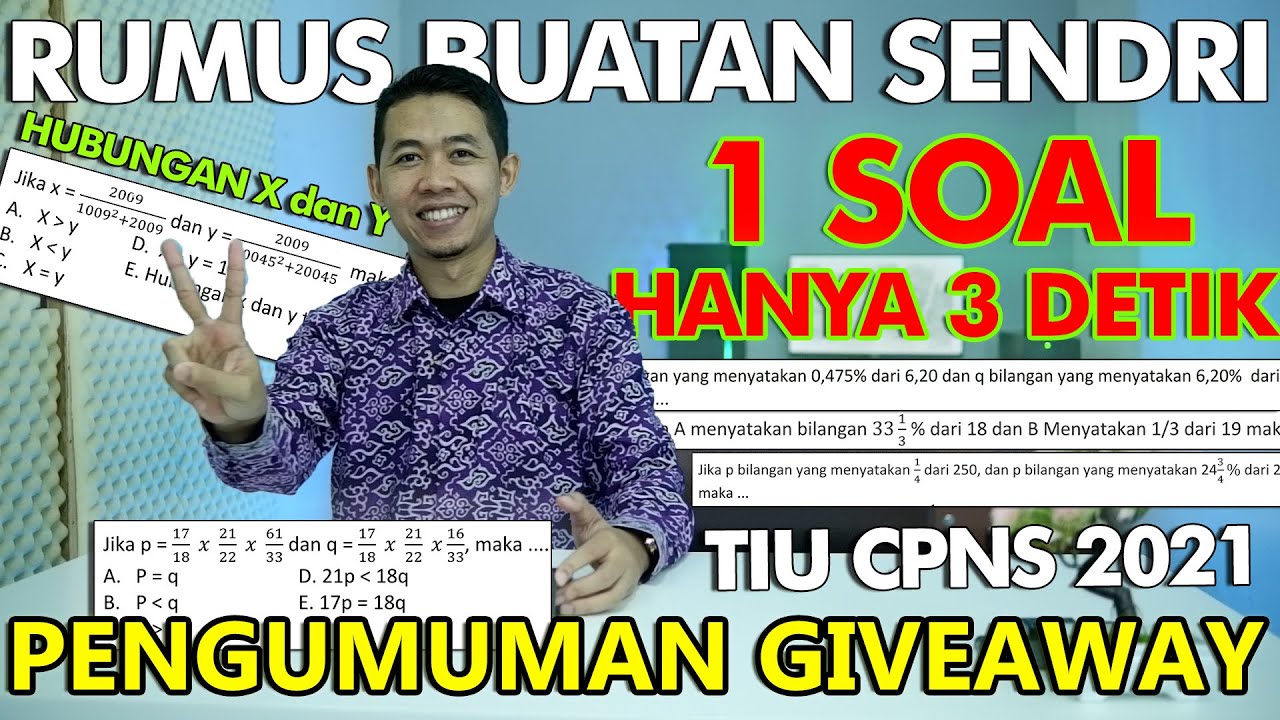 Cara Tercepat Mengerjakan SOAL CPNS 2021 Hubungan X dan Y