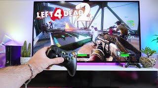 Left 4 Dead 2 | XBOX 360 POV Gameplay Test, Impression| 4K HDR LED TV|