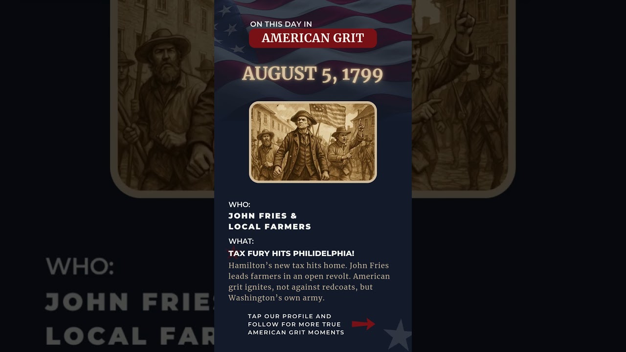 The Day Farmers Fought Washington’s Army | August 5, 1799 🔥 🇺🇸