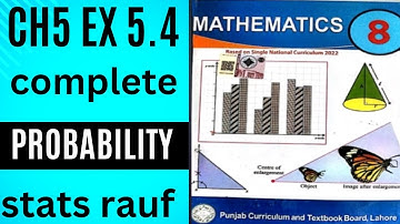 8th class math ex5.4 complete new book 2023/statsrauf
