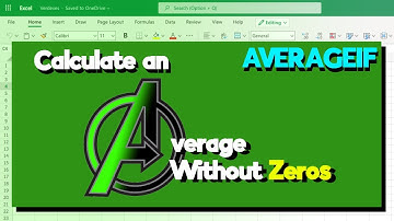 🏅 How to Use AVERAGEIF in Excel | Calculate Average Without Zeros