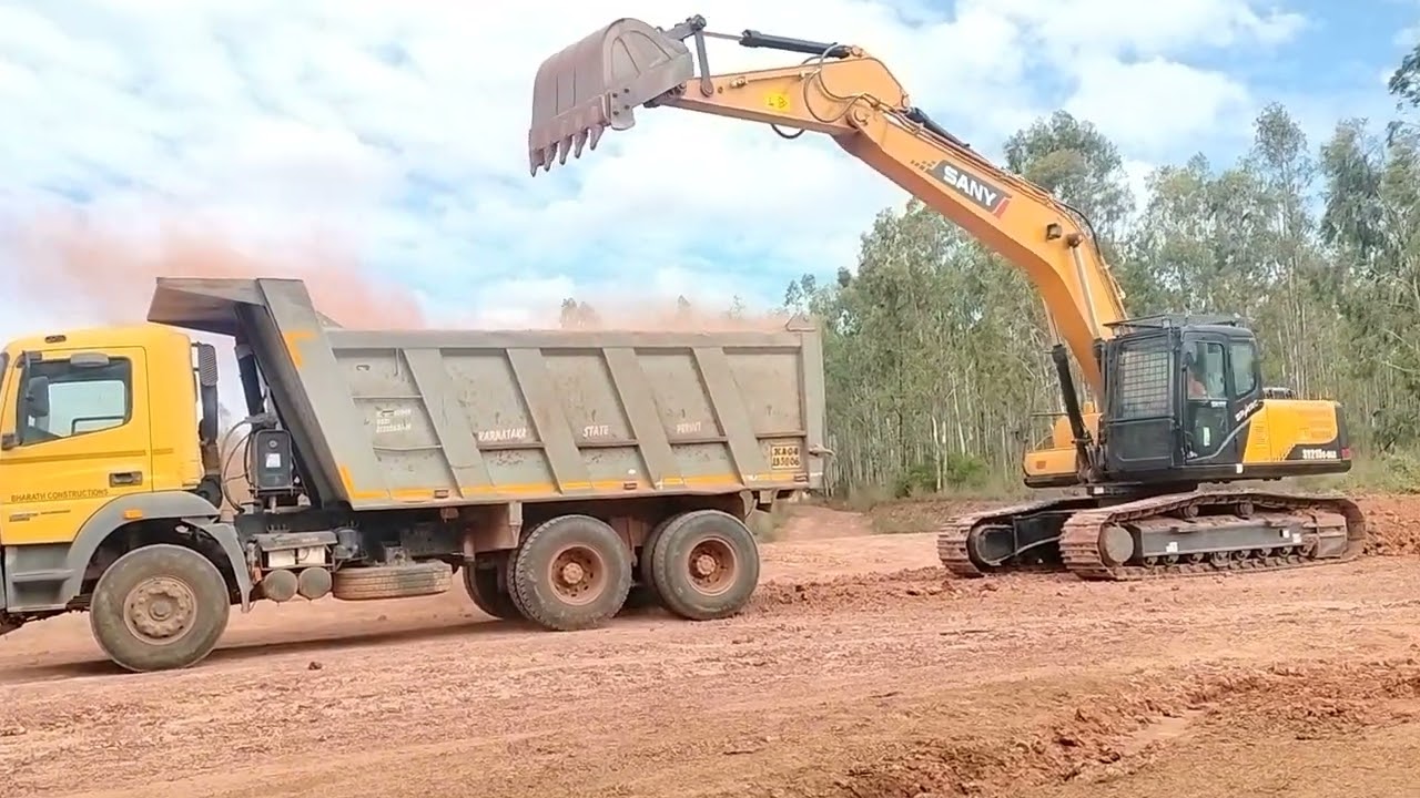 Excavator Cutting Slope😘👉
