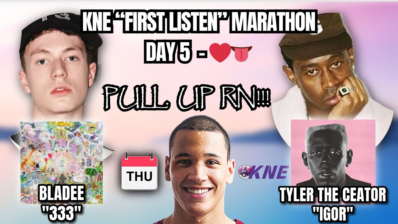 KNE "FIRST TIME LISTEN" MARATHON!! DAY 5! LISTENING TO NEW MUSIC DROPS!!