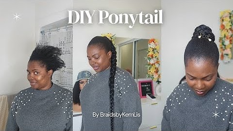 DIY Sleek Ponytail ✨ | Easy Natural Hair Transformation You Can Do at Home #naturalhair