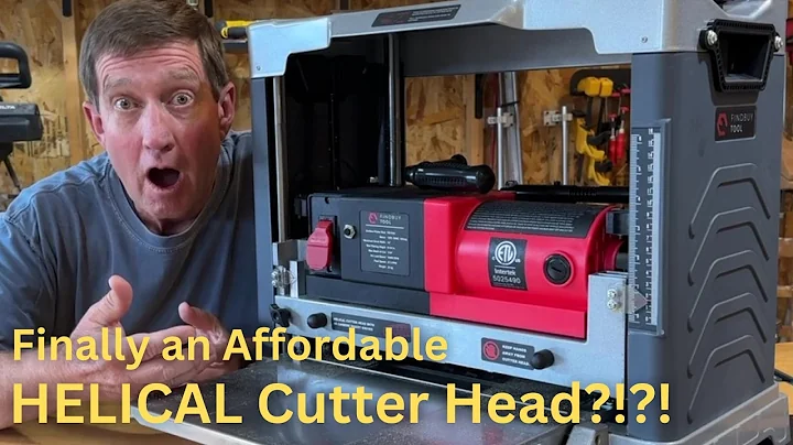 Affordable 13" Benchtop Planer with Helical Cutter Head!