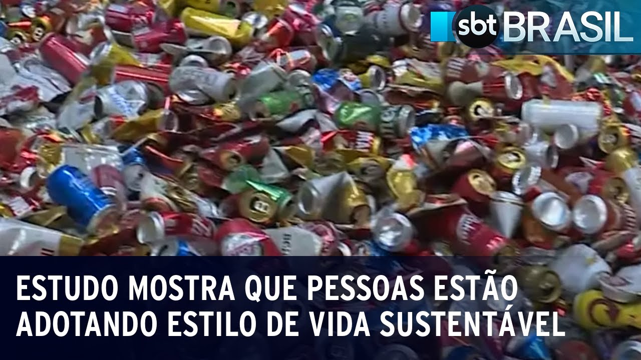 Estudo mostra que pessoas estão adotando estilo de vida mais sustentável | SBT Brasil (17/05/23)