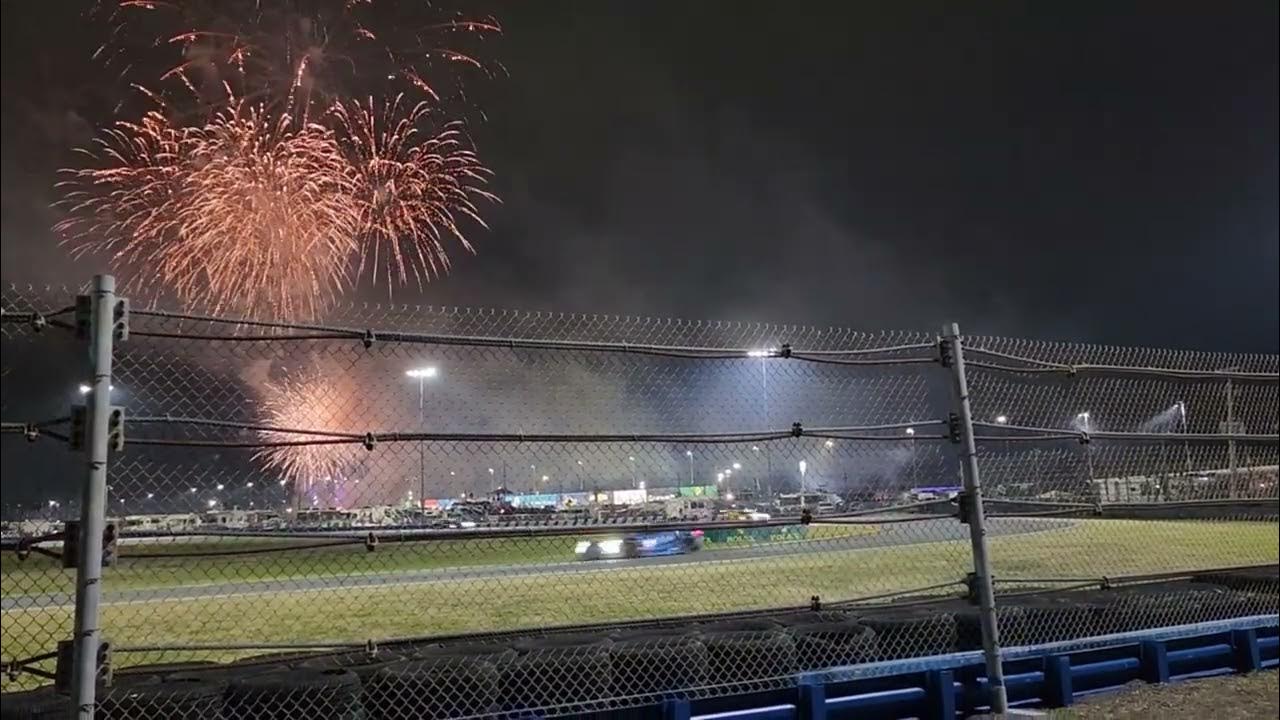 FIREWORKS AT 24 HOURS OF DAYTONA IMSA MOTUL ENDURANCE RACE 2023 YouTube