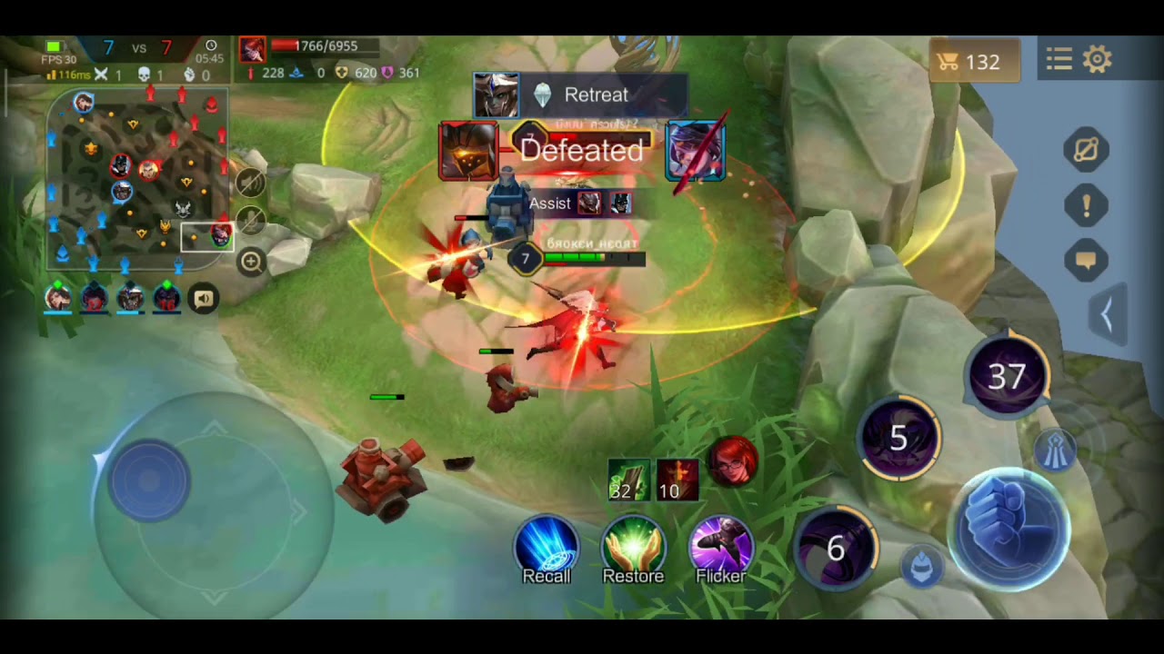 Omen Conqueror gameplay/ Rov thai server