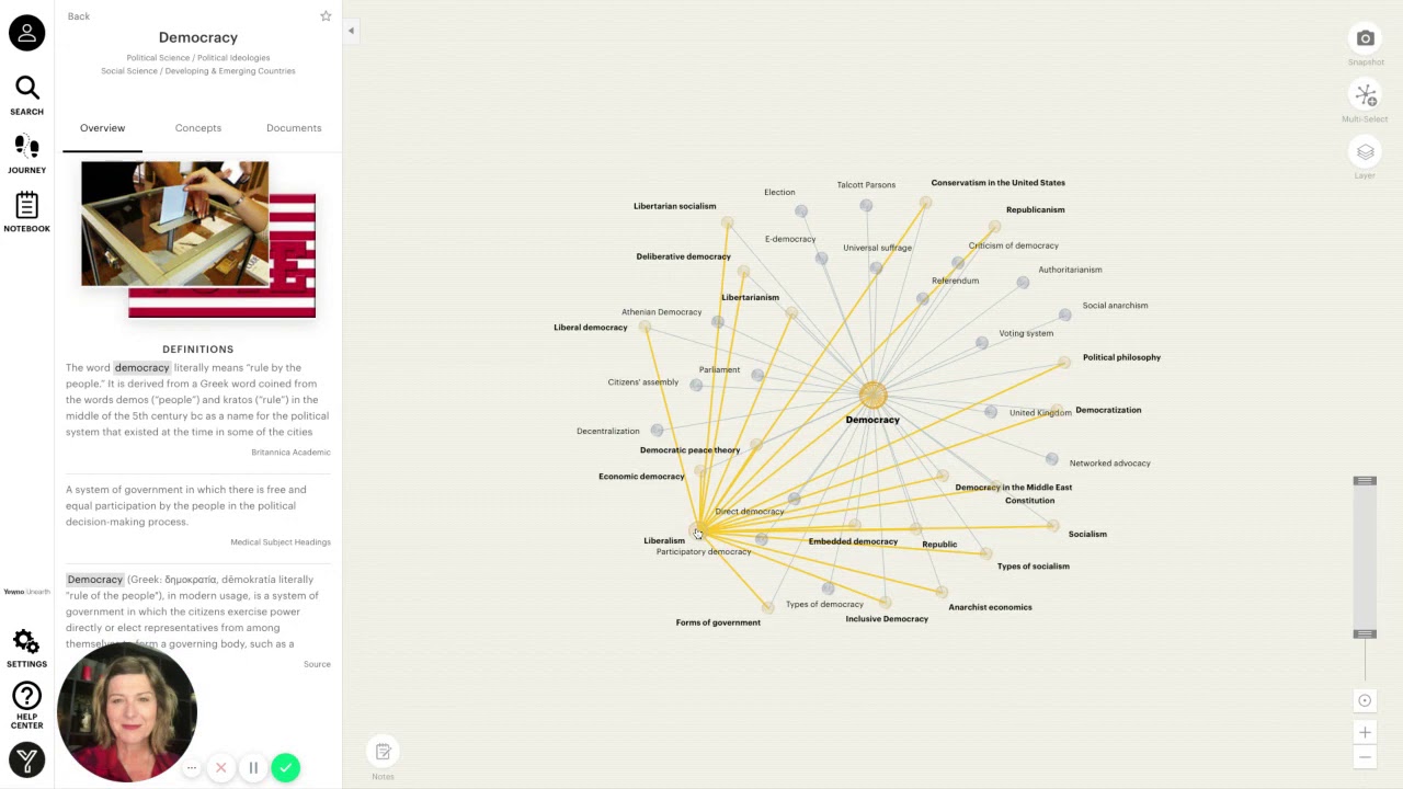 Yewno Discover Basics Part 1: Exploring the Knowledge Graph - YouTube