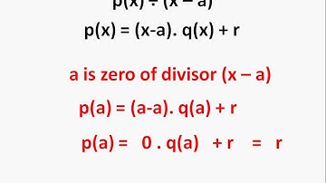 Maths -  Remainder theorem - Polynomial - Part 6 - English
