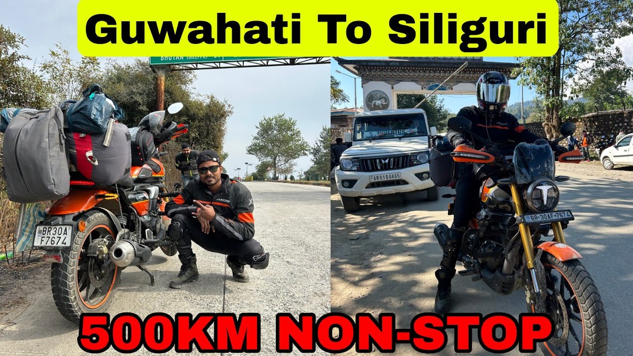 Guwahati To Siliguri Non-stop 500 Km Bike Ride| All India Bike Ride ...