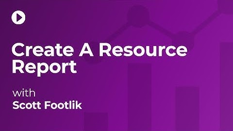 BrightWork: Create a Resource Report