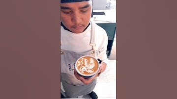 Easy Butterfly 🦋 Coffee Latte Art #latteart #barista #shorts #coffee #trending #music #ost #youtube