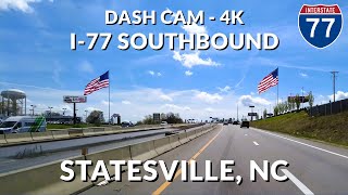 🚗 Cruising Interstate 77 (I-77) Southbound near Statesville, NC: A 4K Drive Experience! 🛣️📹
