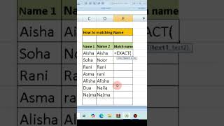 How to Matching Name formula in Excel |Microsoft Excel part 27| Learnbusinesskc3 |