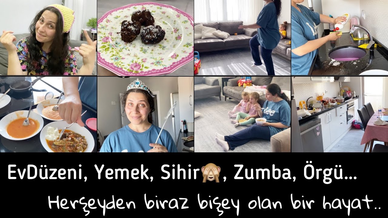 Hızlandırılmış ev düzeni,dağınık evimi topladım//Hurma tatlısı yaptım