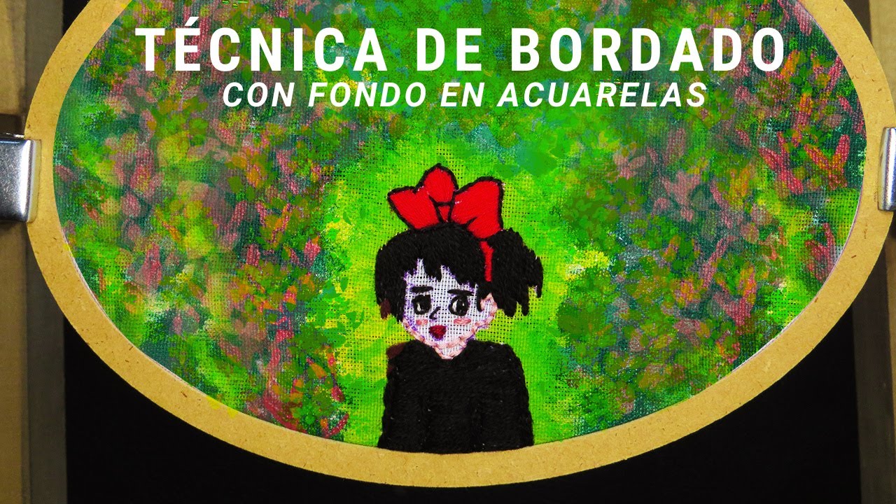 TÉCNICA DE BORDADO Y ACUARELAS CON PUNTOS FÁCILES PARA PRINCIPIANTES.