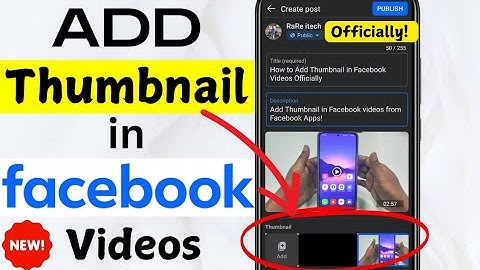 How To Add Thumbnail in Facebook Videos Officially! 2025