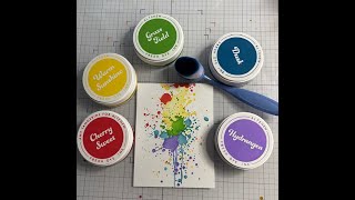 Michael's Recollections Stencil Paint Splatter