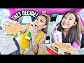 Letting the Person In Front of Me DECIDE What I Eat for 24 HOURS! | feat. Meg Deangelis