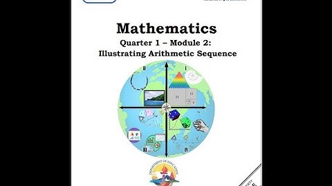 math 10 module 2 Illustrating arithmetic sequence (Grade 10)
