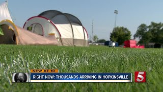Thousands Arrive In Hopkinsville For Eclipse