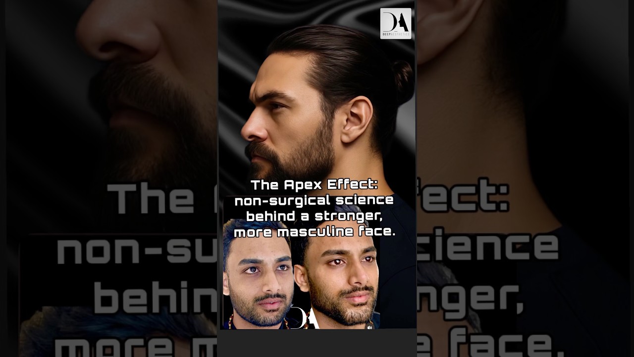 The Apex Effect: Redefining the masculine face without surgery✨