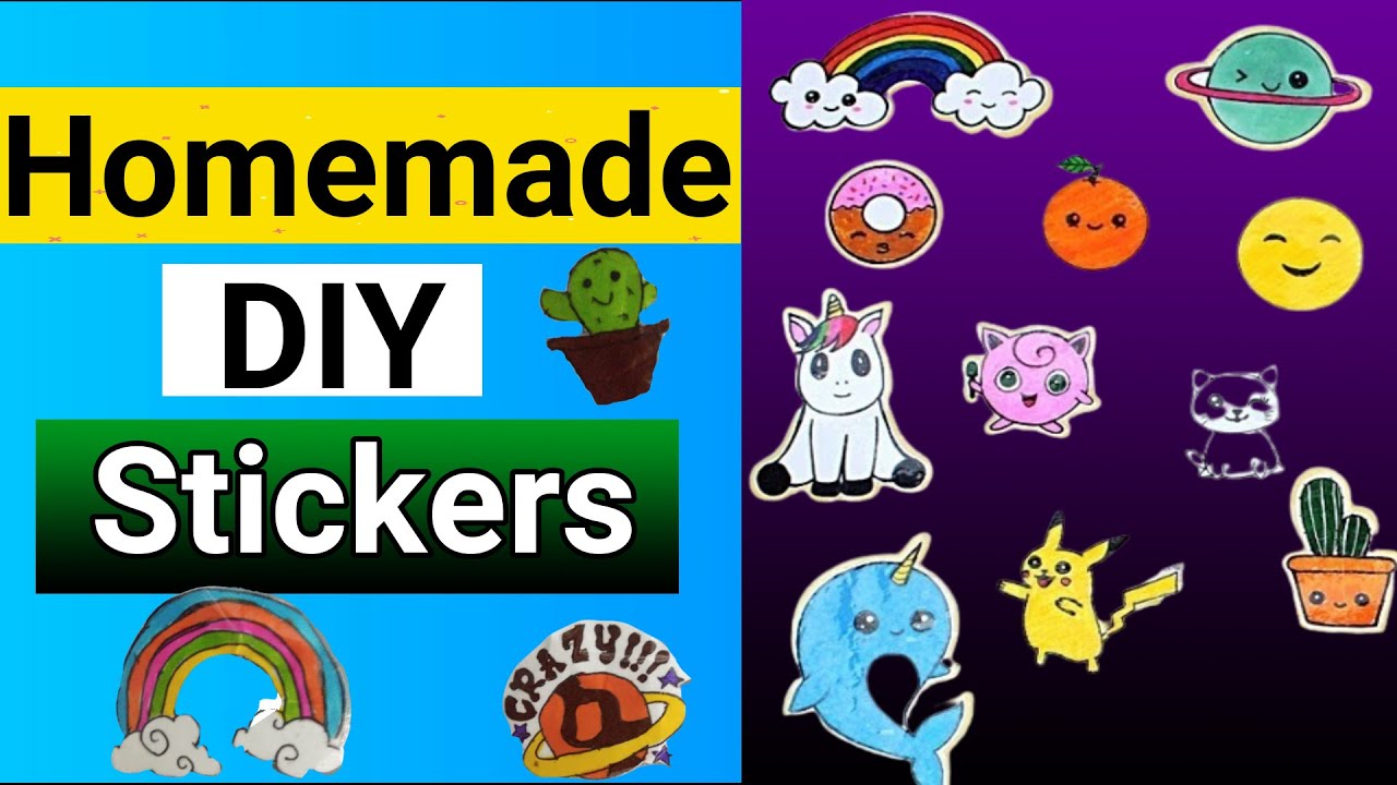 How to Make Stickers DIY Paper Stickers Handmade Stickers