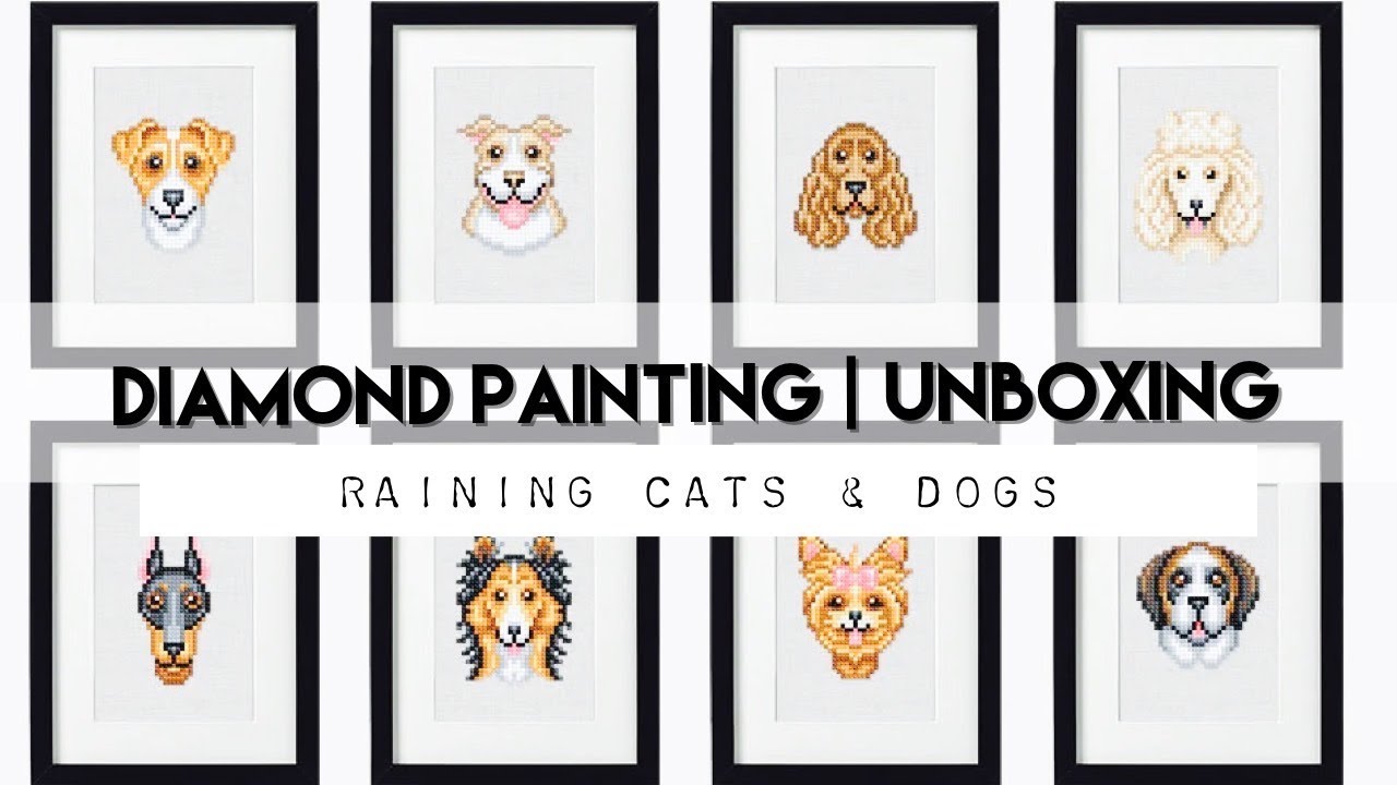 Diamond Painting Unboxing  Cats & Dogs PaintGem Mini Sets 