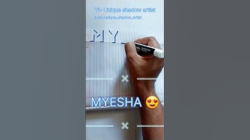 Myesha name shadow comment your name I will write it 😍🥰