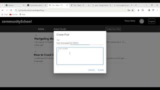 Devpost Hackathon EducateHacks 2024 :CommunitySchool
