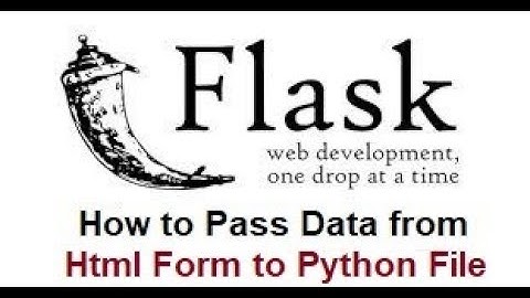 Python Programming for Beginners | How to Pass Data from HTML Form to Python File | Flask Tutorial