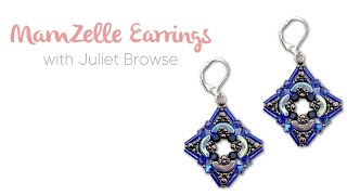 MamZelle Earring Tutorial - Geometric Seed Beaded Earrings with Juliet Browse