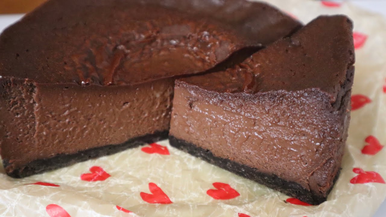 【チョコ好きさん集まれ！！】口溶けなめらか♡パクパク食べれちゃうチョコレートチーズケーキ