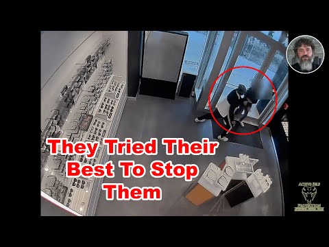 Shop Employees Try To Stop Shoplifting Duo