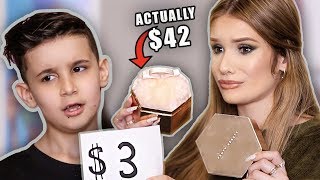 LITTLE BROTHER GUESSES MAKEUP PRICES! ... so cute lol