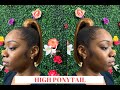 How to: High Sleek Ponytail with Weave