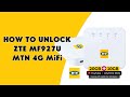 How to unlock zte mf927u mtn 4g mifi  romshillzz