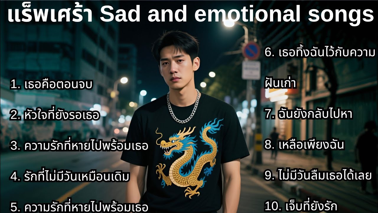 รวมเพลงแร็พเศร้าใหม่ล่าสุด 2025 💔34💔| Emotional songs | Thai sad rap songs | เพลงแร็พไทยเศร้า