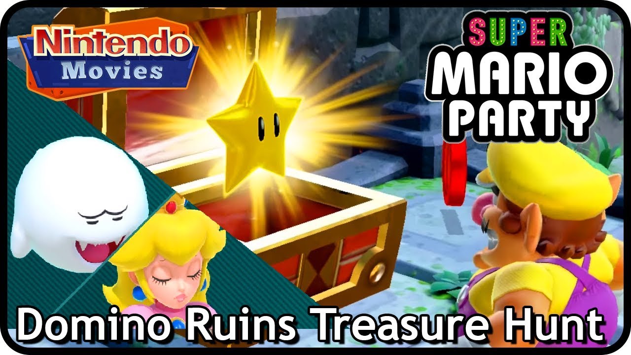 Super Mario Party: Partner Party - Domino Ruins Treasure Hunt (2 players, Master, 20 turns)