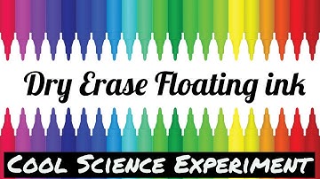 Dry Erase Floating Ink | Dry Erase Marker| Cool Science Experiment | Dancing Stickman in water