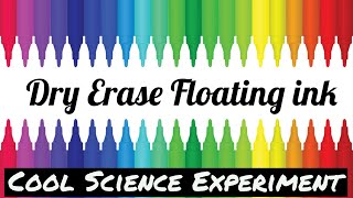 Dry Erase Floating Ink | Dry Erase Marker| Cool Science Experiment | Dancing Stickman in water