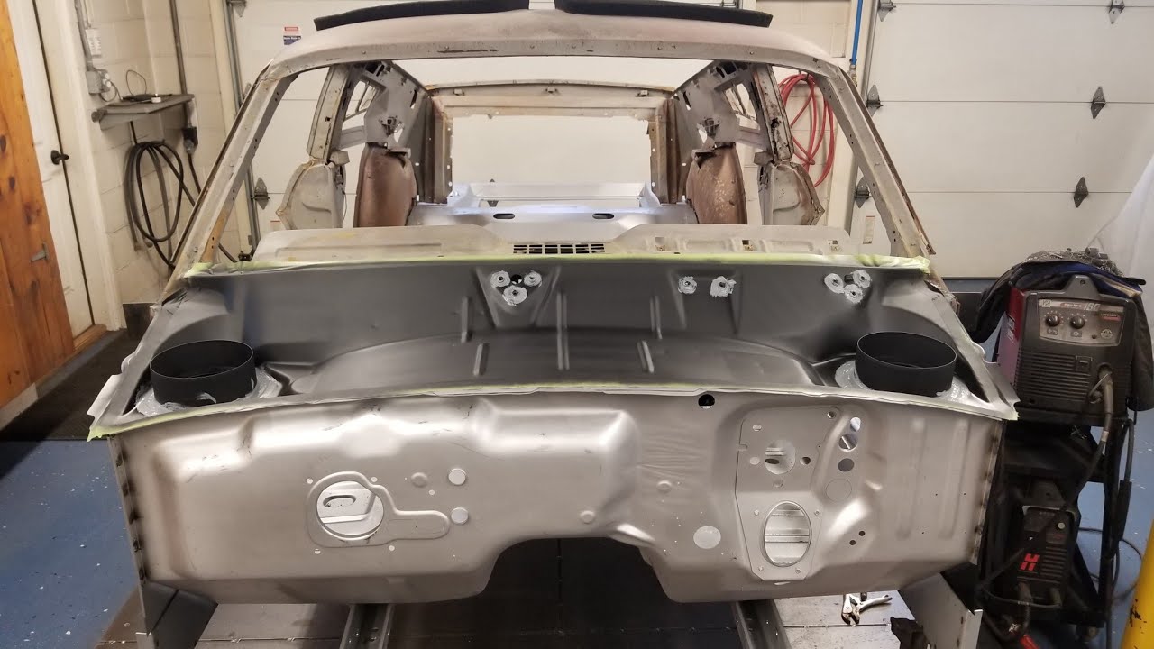 1967 Mustang Cowl Panel Replacement (part 2) - YouTube