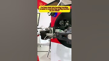 Car foam steel wire bending machine is easier to operate than spring machine ,do you think?#bending