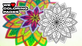 #14 Mandala Coloring Page | WE ❤️ COLORING PAGES