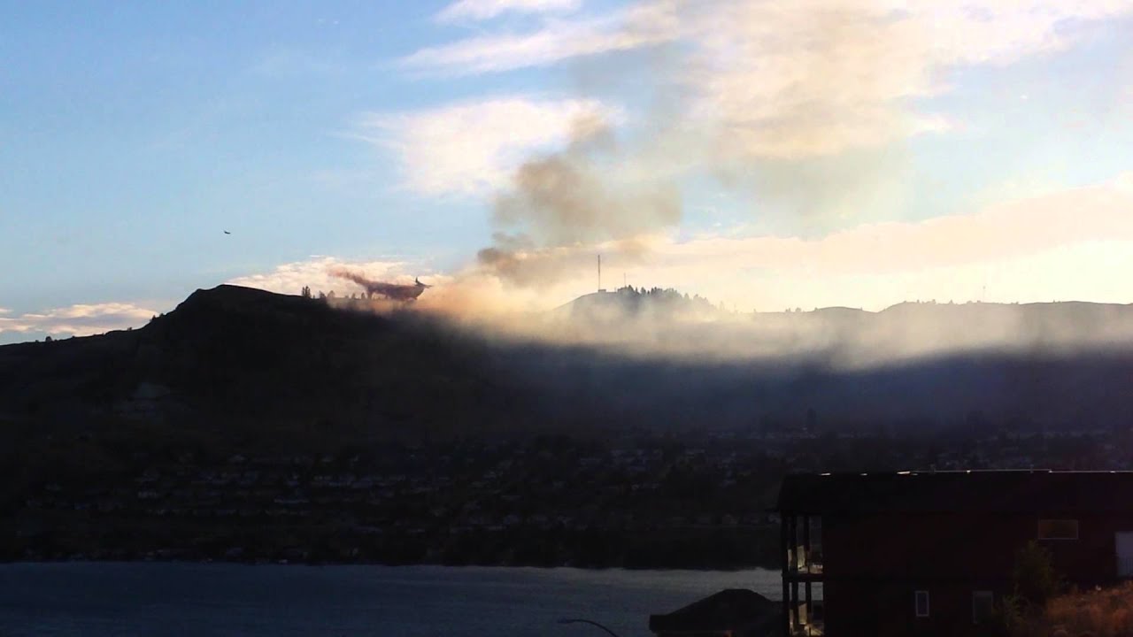 Water Bomber Plane Putting Out Vernon Landfill Fire YouTube
