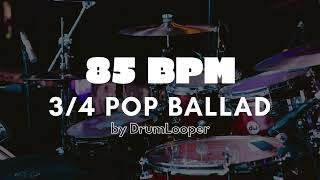85 BPM 3⁄4 Pop Ballad Drum Loop | Practice Tool + Free Download